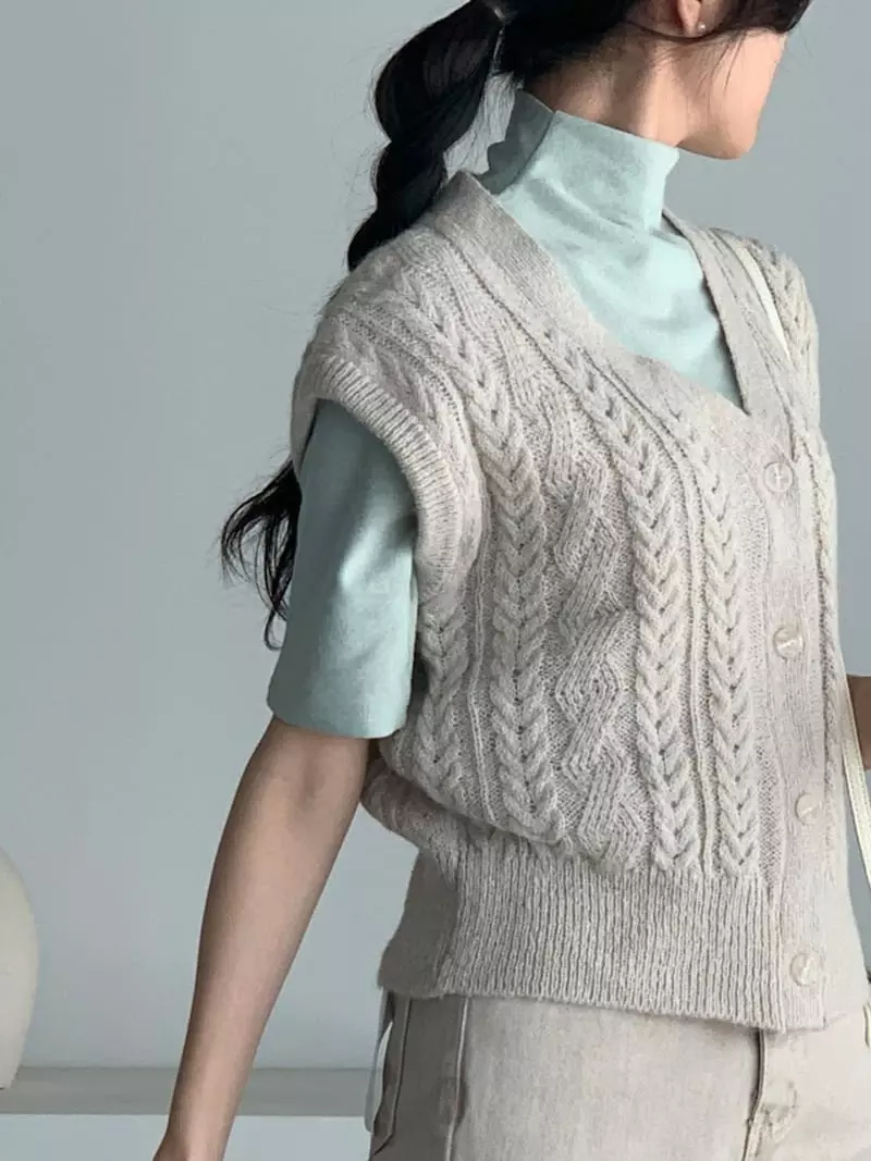 Baribari - Korean Women Fashion - #momslook - Sparkle Vest - 5