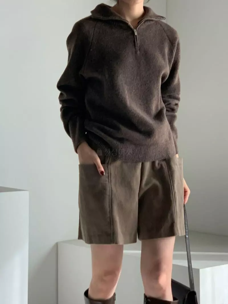Baribari - Korean Women Fashion - #momslook - Air Turtleneck Zip-up - 6