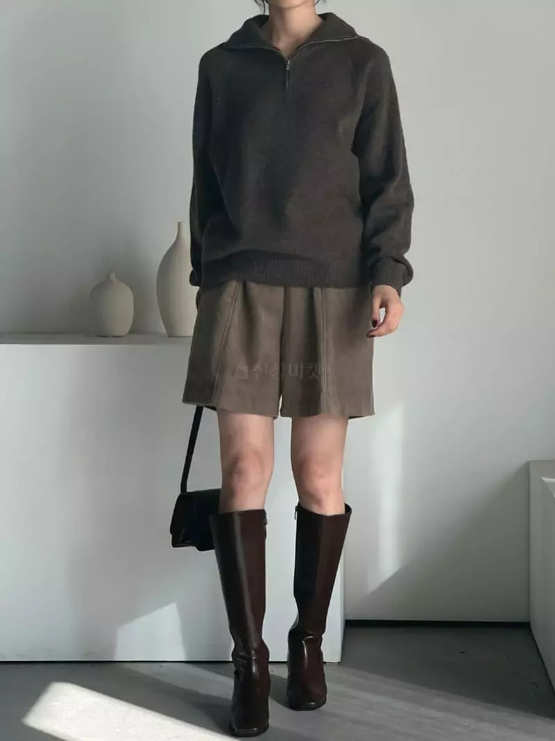 Baribari - Korean Women Fashion - #momslook - Air Turtleneck Zip-up - 8