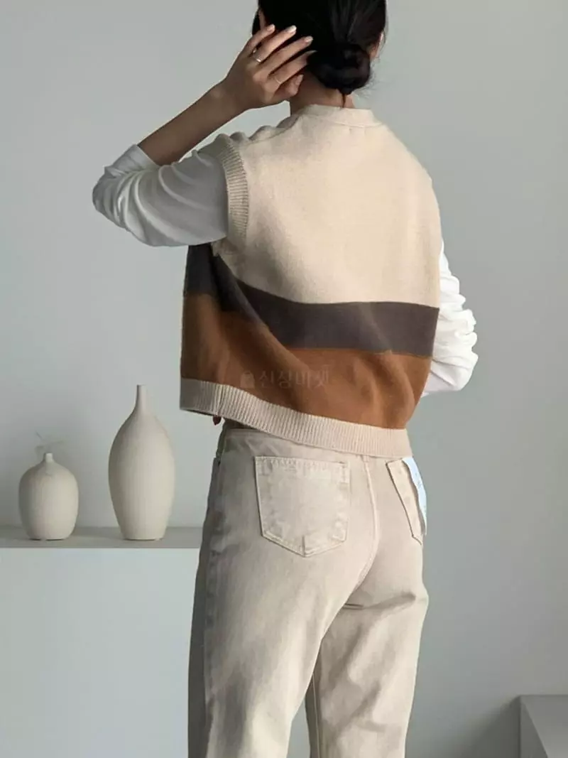 Baribari - Korean Women Fashion - #womensfashion - Tonny Knit Tee - 4