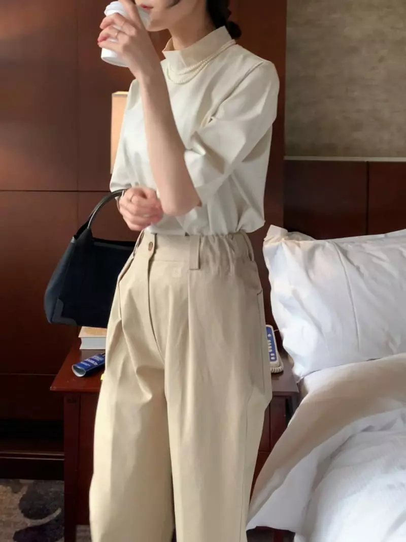 Baribari - Korean Women Fashion - #momslook - Pocket Cotton Pants - 2