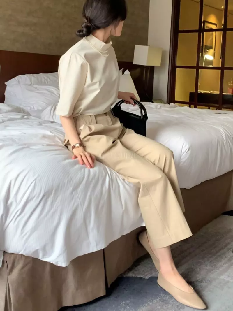 Baribari - Korean Women Fashion - #momslook - Pocket Cotton Pants - 4
