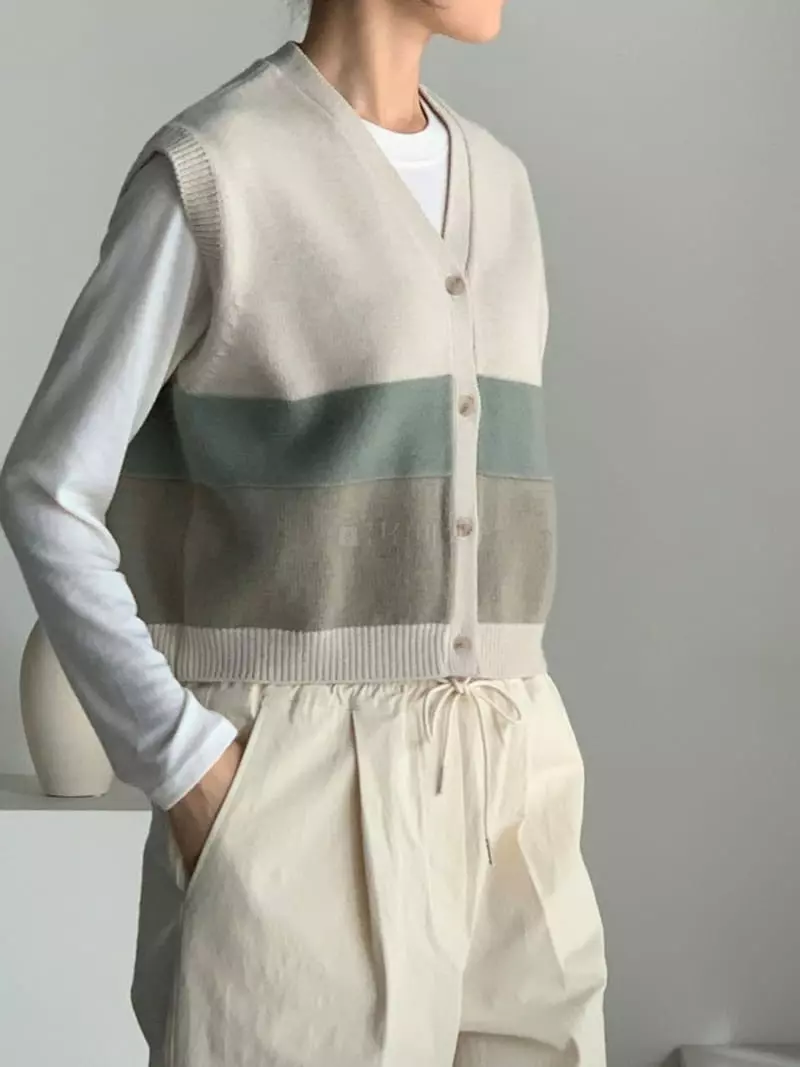 Baribari - Korean Women Fashion - #pursuepretty - Tonny Knit Tee - 12