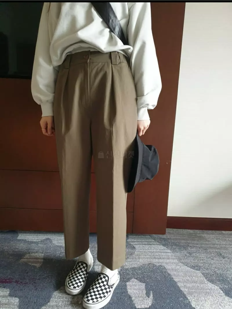 Baribari - Korean Women Fashion - #shopsmall - Pocket Cotton Pants - 11