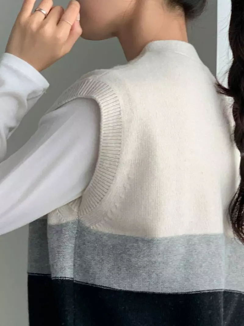 Baribari - Korean Women Fashion - #vintageinspired - Tonny Knit Tee - 10