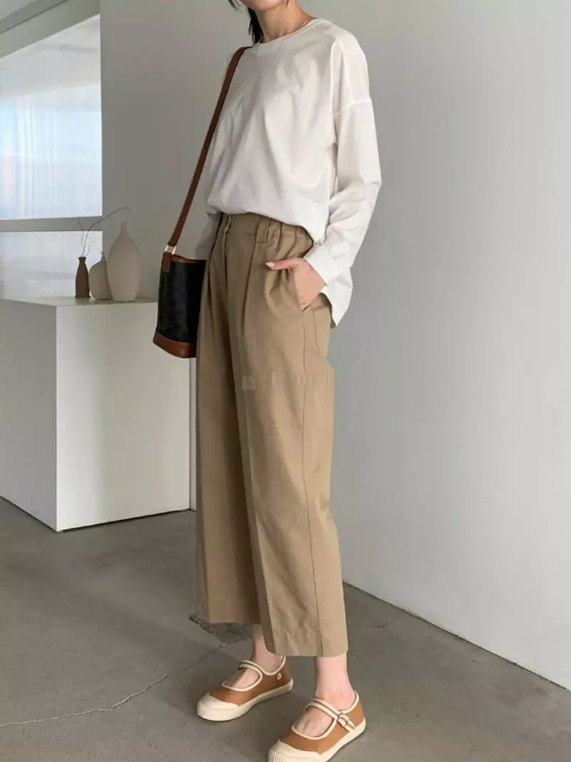 Baribari - Korean Women Fashion - #vintagekidsstyle - Pocket Cotton Pants - 7