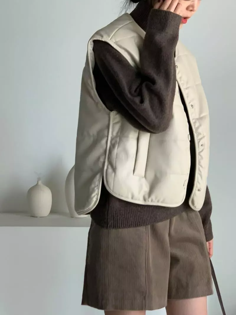Baribari - Korean Women Fashion - #womensfashion - Leather Vest - 7