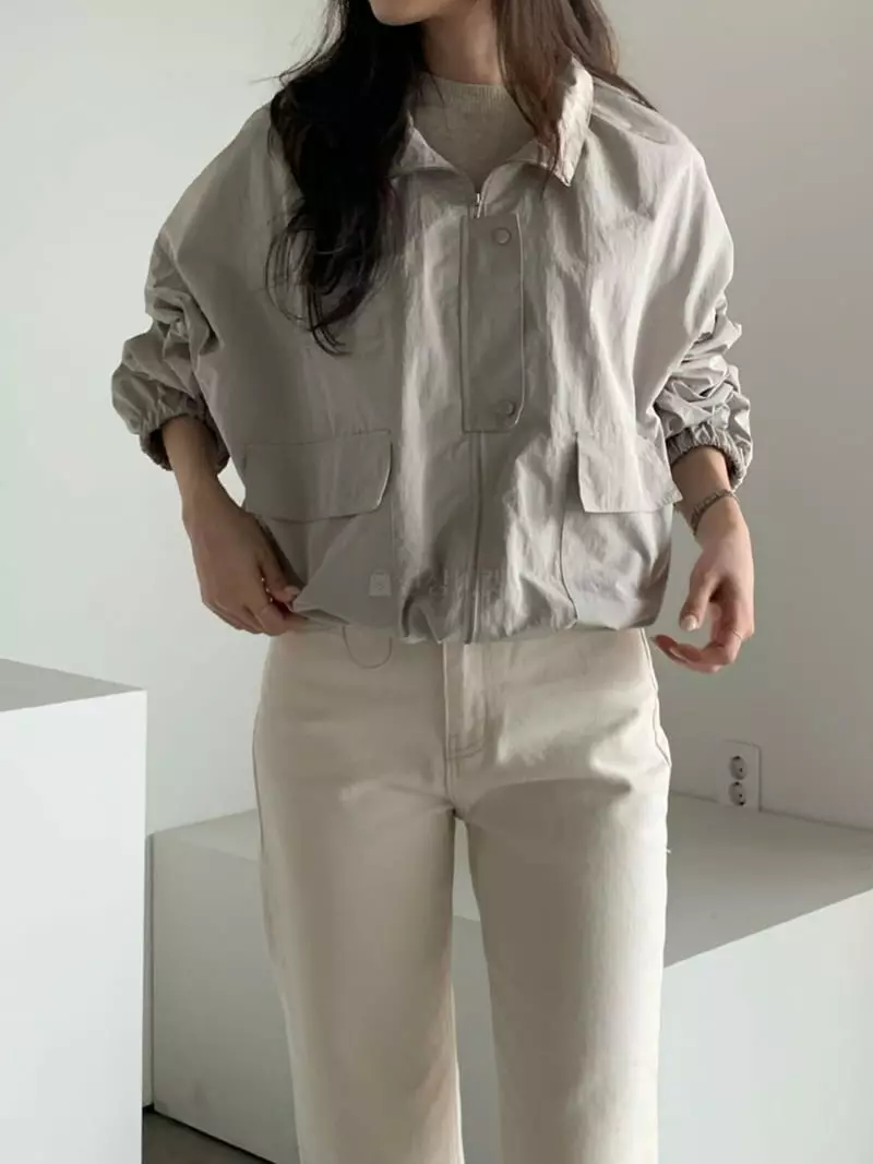 Baribari - Korean Women Fashion - #momslook - Shirring Short Jumper - 4