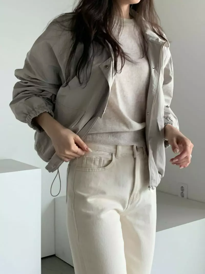 Baribari - Korean Women Fashion - #womensfashion - Shirring Short Jumper - 6