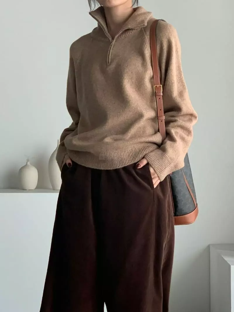 Baribari - Korean Women Fashion - #womensfashion - Air Turtleneck Zip-up - 3