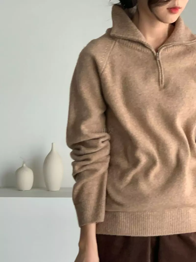 Baribari - Korean Women Fashion - #womensfashion - Air Turtleneck Zip-up - 5