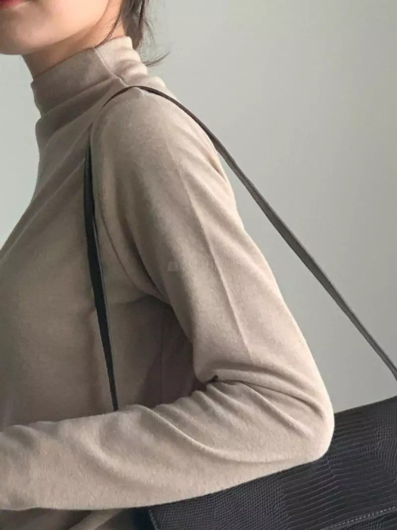 Baribari - Korean Women Fashion - #womensfashion - Turtleneck Tee - 7