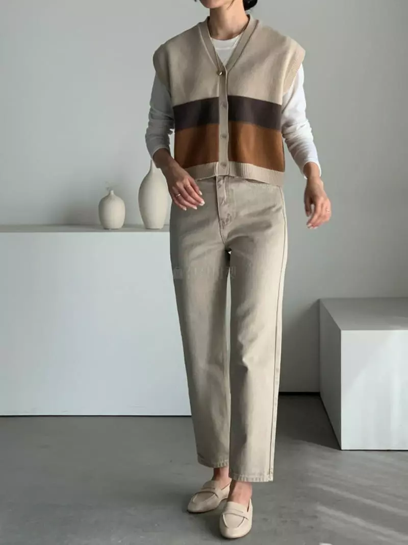 Baribari - Korean Women Fashion - #womensfashion - Tonny Knit Tee - 3