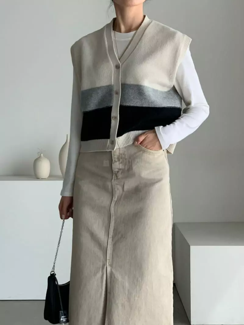Baribari - Korean Women Fashion - #womensfashion - Tonny Knit Tee - 5