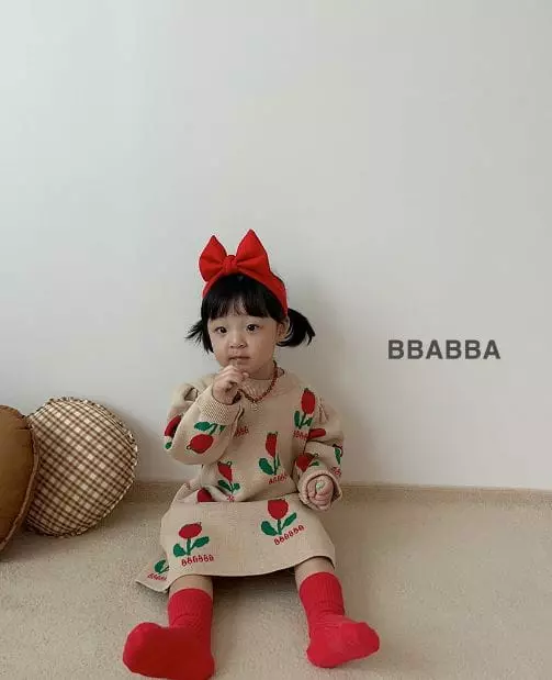 Bbabba - Korean Baby Fashion - #babyboutique - Tulip Knit One-piece - 8