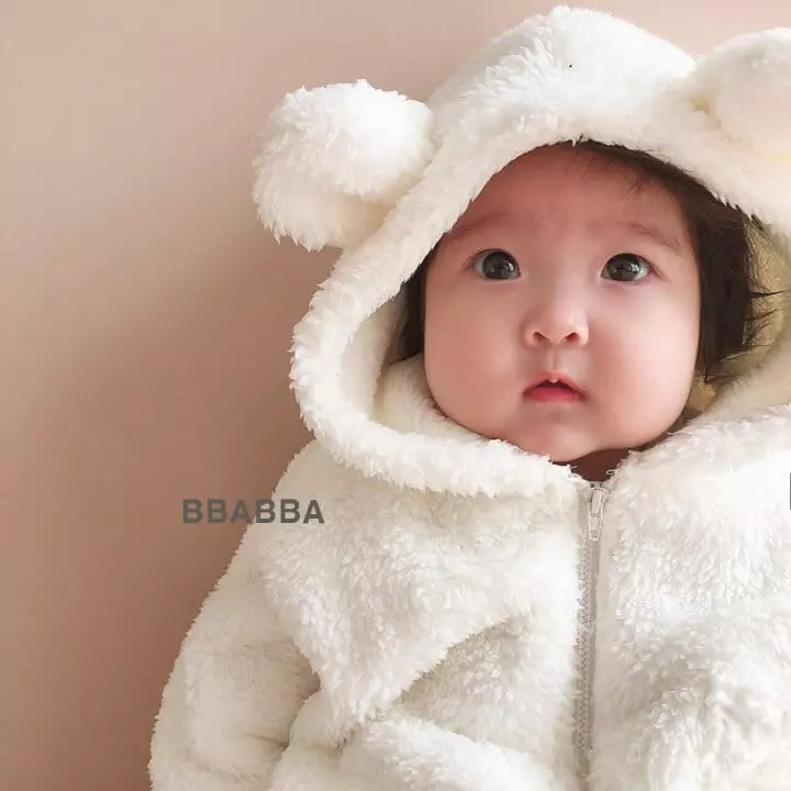 Bbabba - Korean Baby Fashion - #babyboutique - Cozy Bear Bodysuit - 2