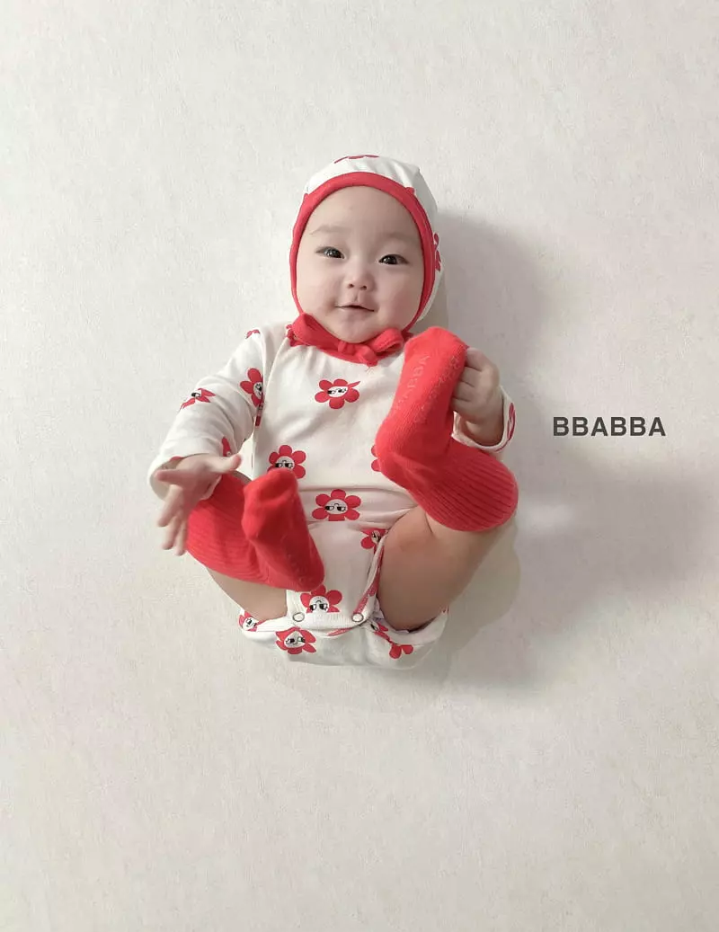Bbabba - Korean Baby Fashion - #babyboutiqueclothing - Bebe Piping Bodysuit with Bonnet - 5