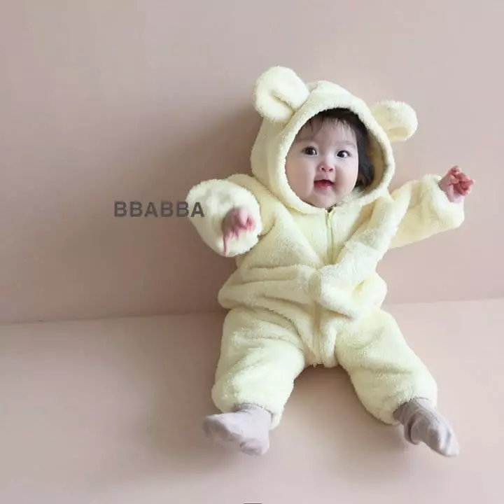 Bbabba - Korean Baby Fashion - #babyboutiqueclothing - Cozy Bear Bodysuit - 4