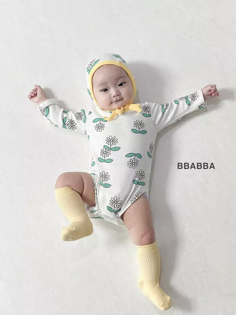 Bbabba - Korean Baby Fashion - #babyfever - Bebe Piping Bodysuit with Bonnet - 8