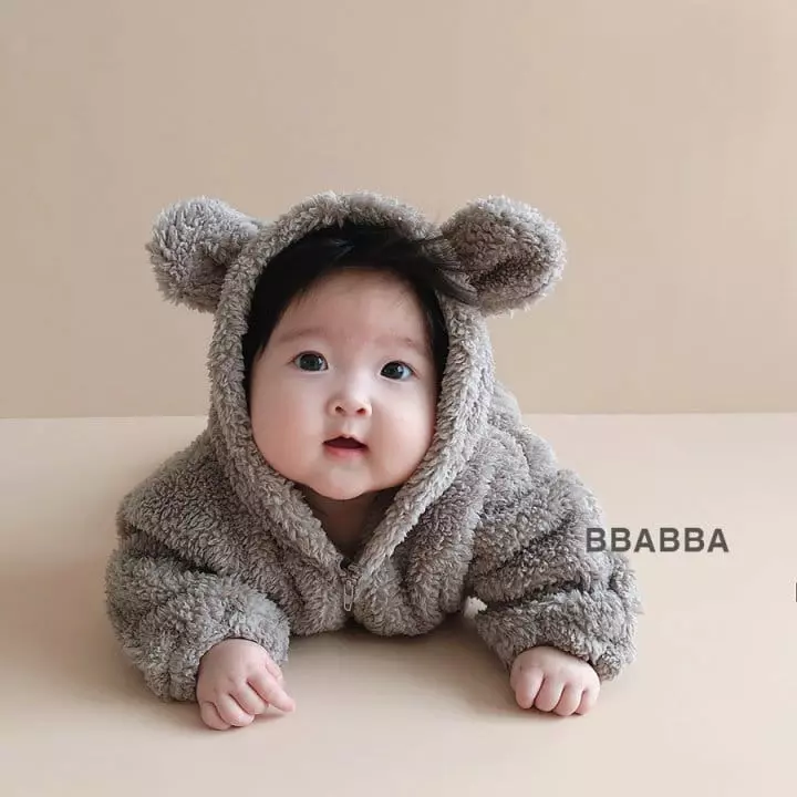 Bbabba - Korean Baby Fashion - #babyfever - Cozy Bear Bodysuit - 6