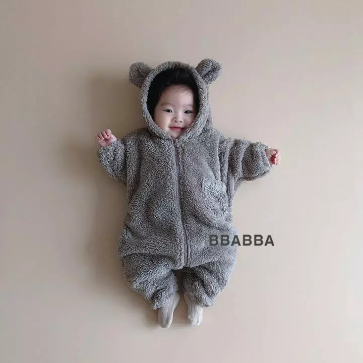 Bbabba - Korean Baby Fashion - #babygirlfashion - Cozy Bear Bodysuit - 7