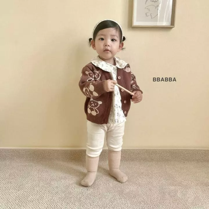 Bbabba - Korean Baby Fashion - #babygirlfashion - Bebe Bear Knit Cardigan