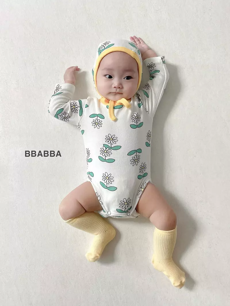 Bbabba - Korean Baby Fashion - #babylifestyle - Bebe Piping Bodysuit with Bonnet - 10