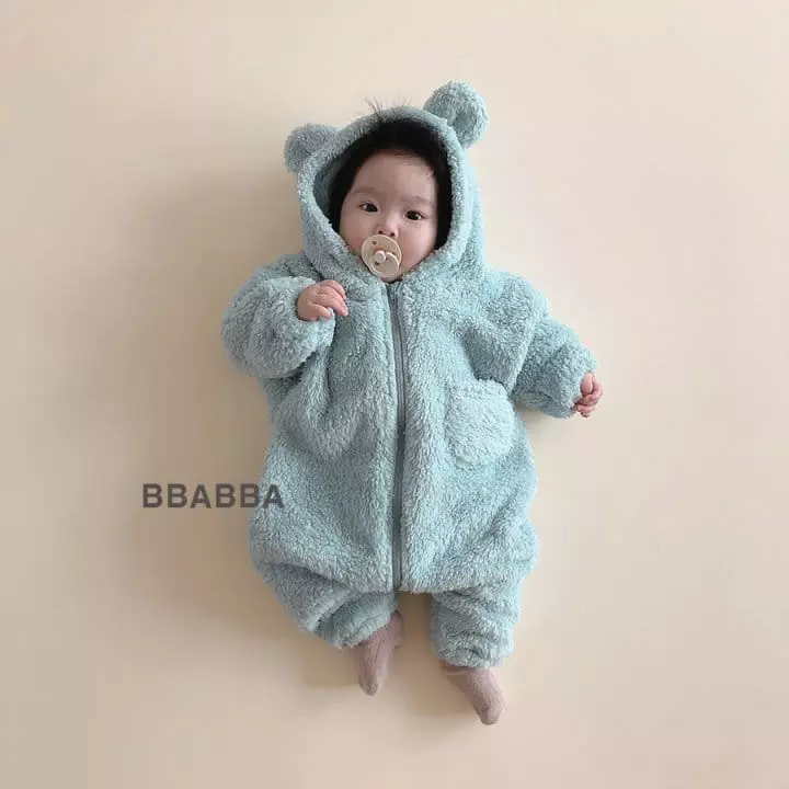 Bbabba - Korean Baby Fashion - #babylifestyle - Cozy Bear Bodysuit - 8