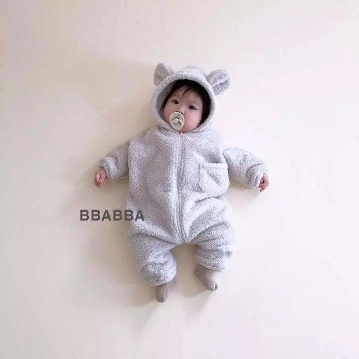 Bbabba - Korean Baby Fashion - #babyoninstagram - Cozy Bear Bodysuit - 9