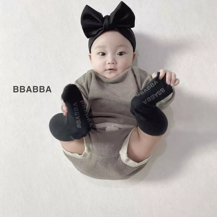 Bbabba - Korean Baby Fashion - #babyoninstagram - Terry Top Bottom Set