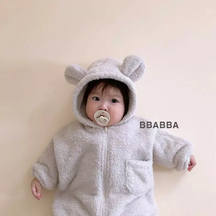 Bbabba - Korean Baby Fashion - #babyootd - Cozy Bear Bodysuit - 10