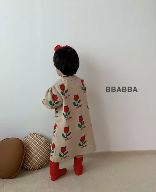 Bbabba - Korean Baby Fashion - #babyoutfit - Tulip Knit One-piece - 3