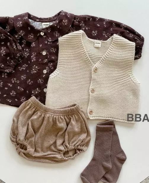 Bbabba - Korean Baby Fashion - #babyoutfit - Celeb Knit Vest 18m