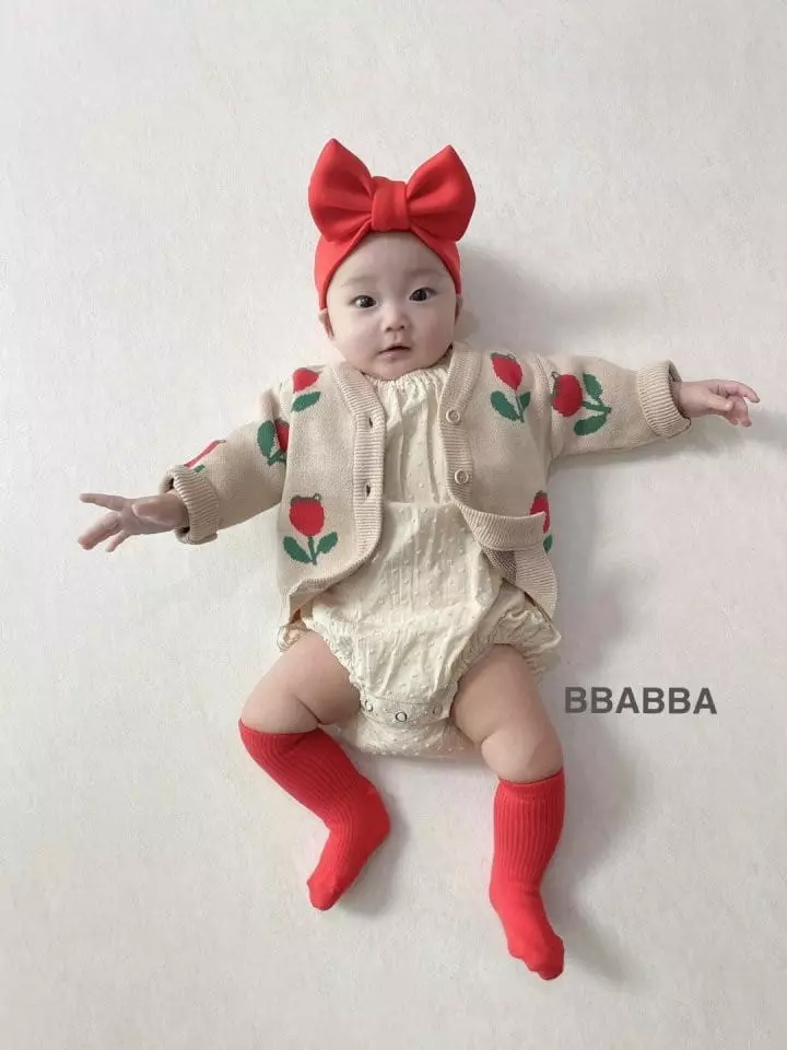 Bbabba - Korean Baby Fashion - #babyoutfit - Bebe Tulip Cardigan - 3
