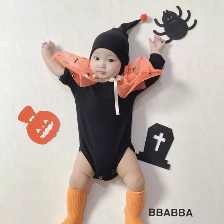 Bbabba - Korean Baby Fashion - #babyoutfit - Halloween Bodysuit Set - 4