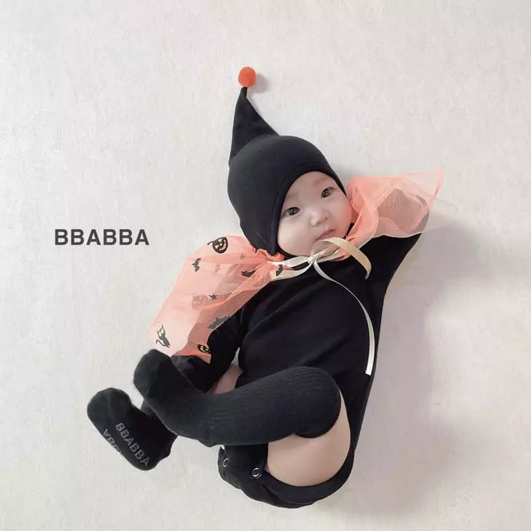 Bbabba - Korean Baby Fashion - #onlinebabyboutique - Halloween Bodysuit Set - 5