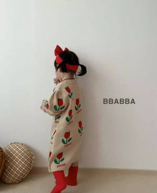 Bbabba - Korean Baby Fashion - #onlinebabyshop - Tulip Knit One-piece - 6