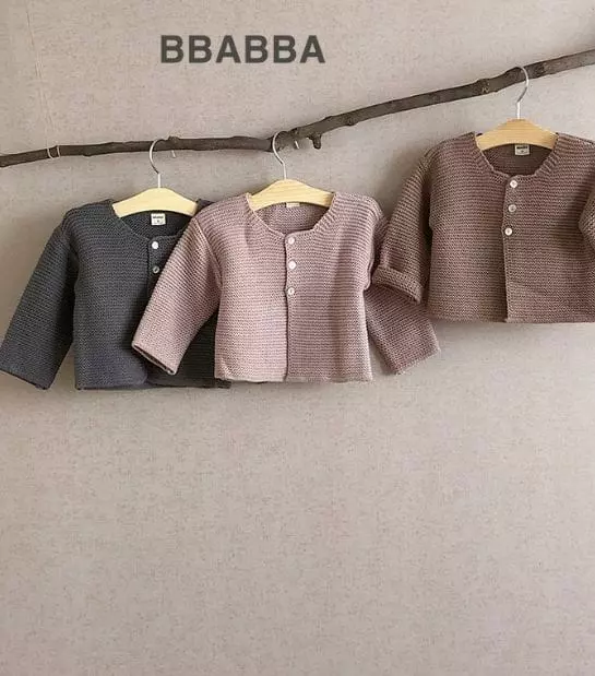 Bbabba - Korean Baby Fashion - #onlinebabyboutique - Celeb Knit Cardian - 4