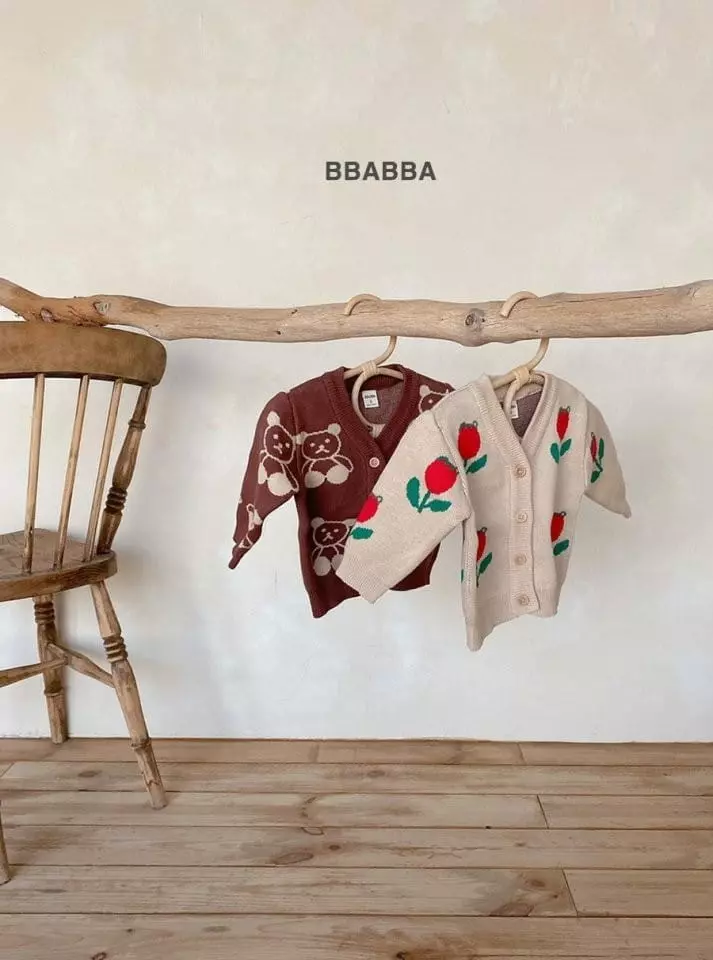 Bbabba - Korean Baby Fashion - #onlinebabyshop - Bebe Tulip Cardigan - 7