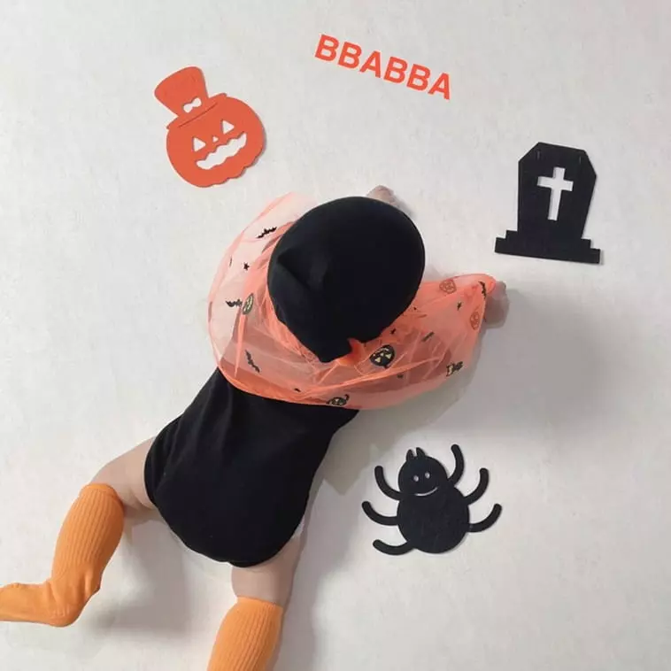 Bbabba - Korean Baby Fashion - #onlinebabyshop - Halloween Bodysuit Set - 6