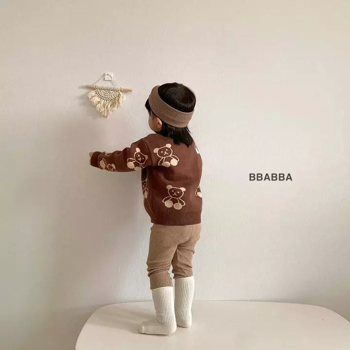 Bbabba - Korean Children Fashion - #kidzfashiontrend - Kids Bear Knit Cardigan - 4