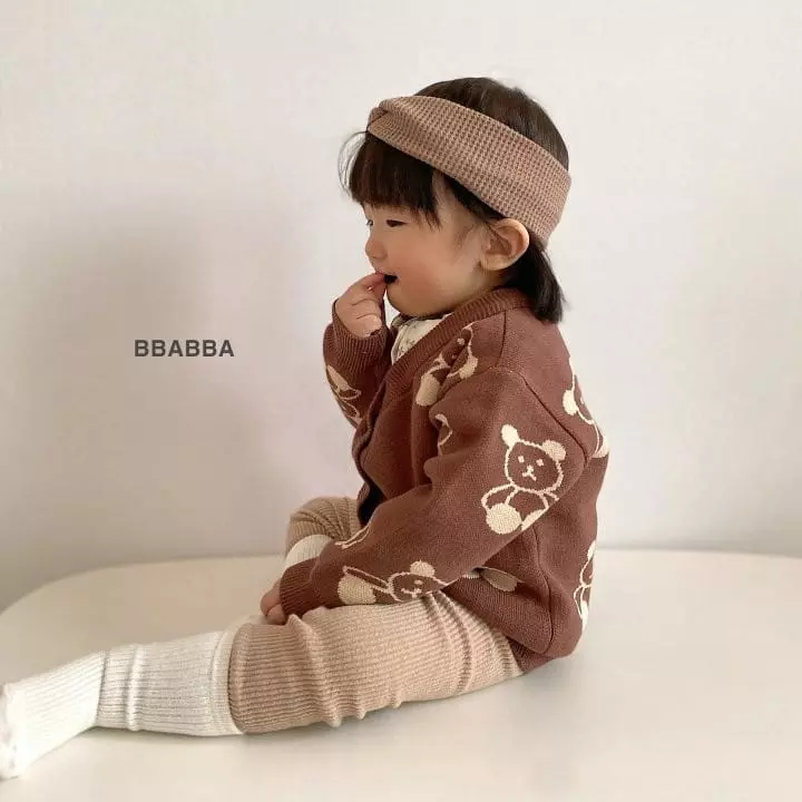 Bbabba - Korean Children Fashion - #kidsstore - Kids Bear Knit Cardigan - 2