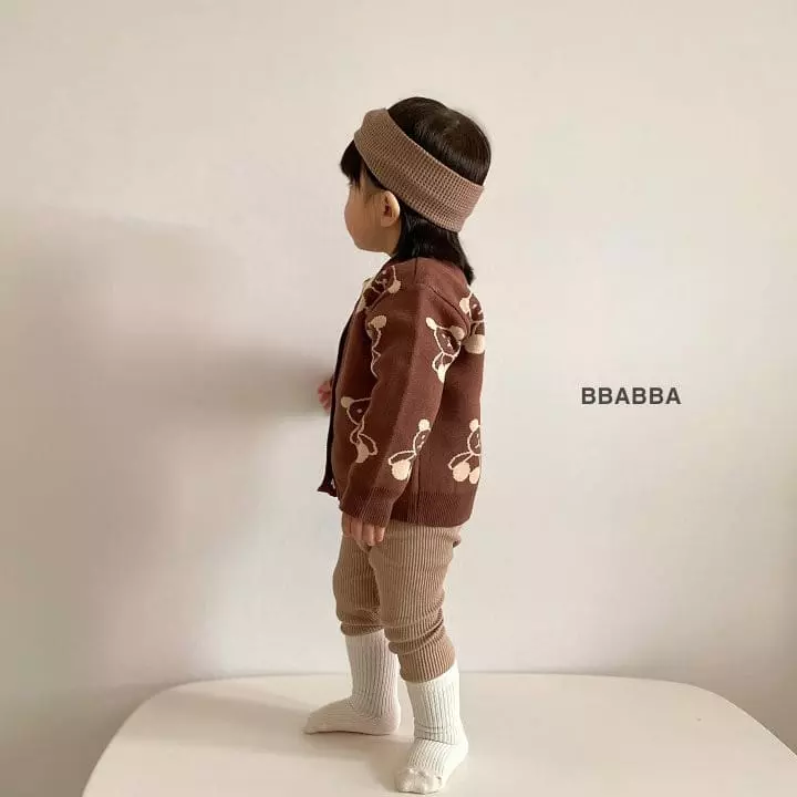 Bbabba - Korean Children Fashion - #littlefashionista - Kids Bear Knit Cardigan - 5