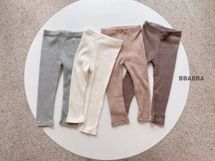 Bbabba - Korean Children Fashion - #stylishchildhood - Basic Rib Leggings