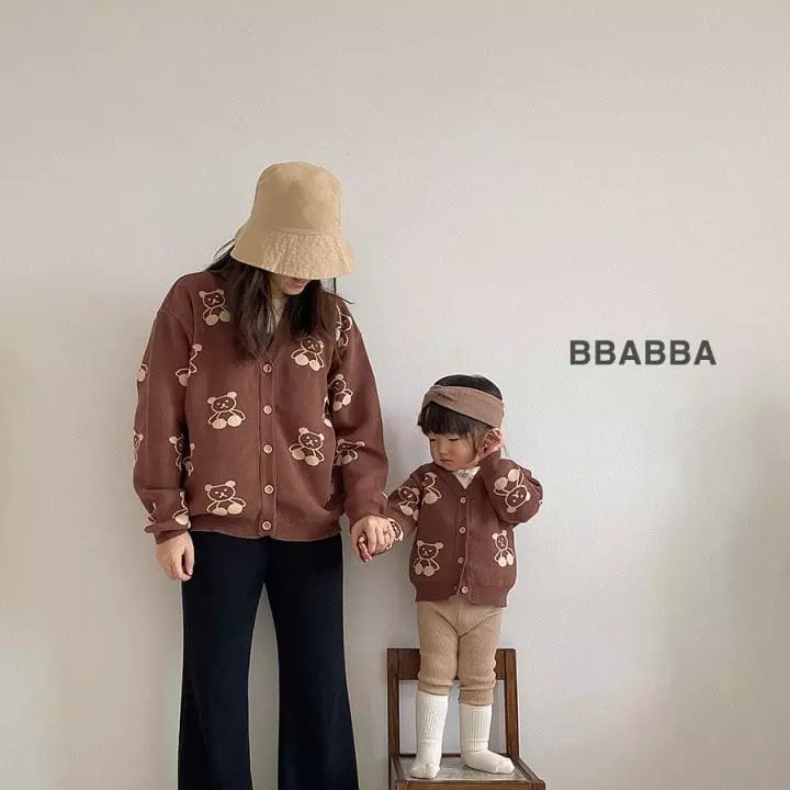 Bbabba - Korean Women Fashion - #womensfashion - Mom Bear Knit Cardigan - 5