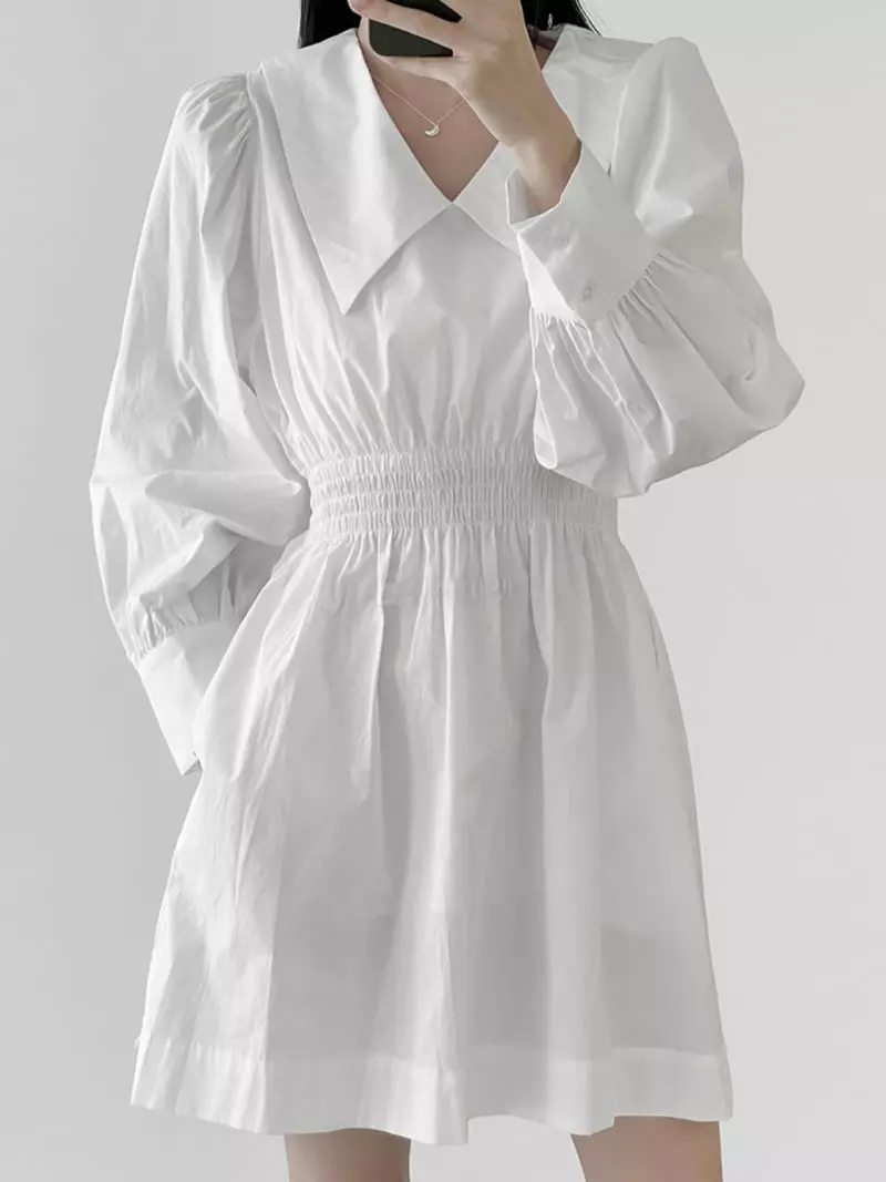 Beaming Seoul - Korean Women Fashion - #momslook - Smocked One-piece - 8