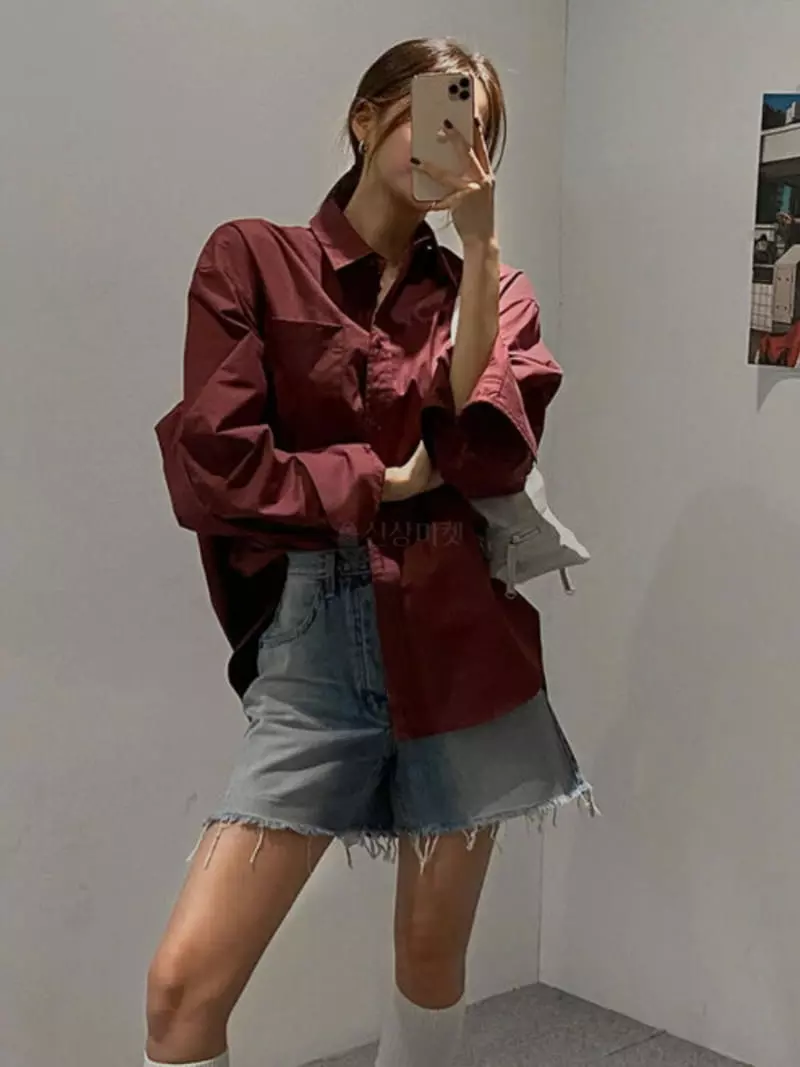 Beaming Seoul - Korean Women Fashion - #momslook - Ber SHirt - 3