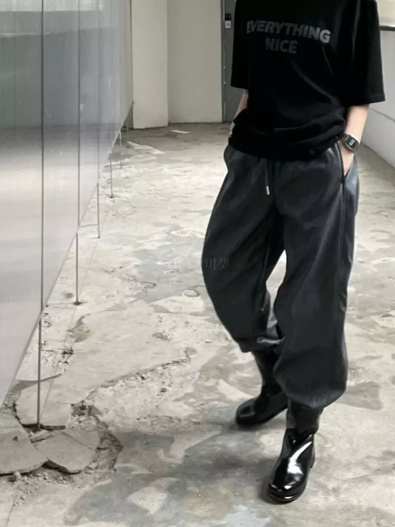 Beaming Seoul - Korean Women Fashion - #momslook - Leather Pants - 10