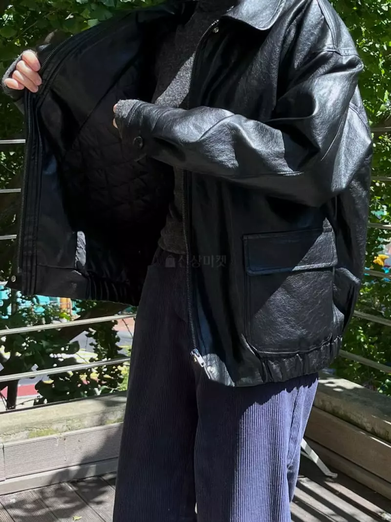 Beaming Seoul - Korean Women Fashion - #momslook - Leather Jacket - 11