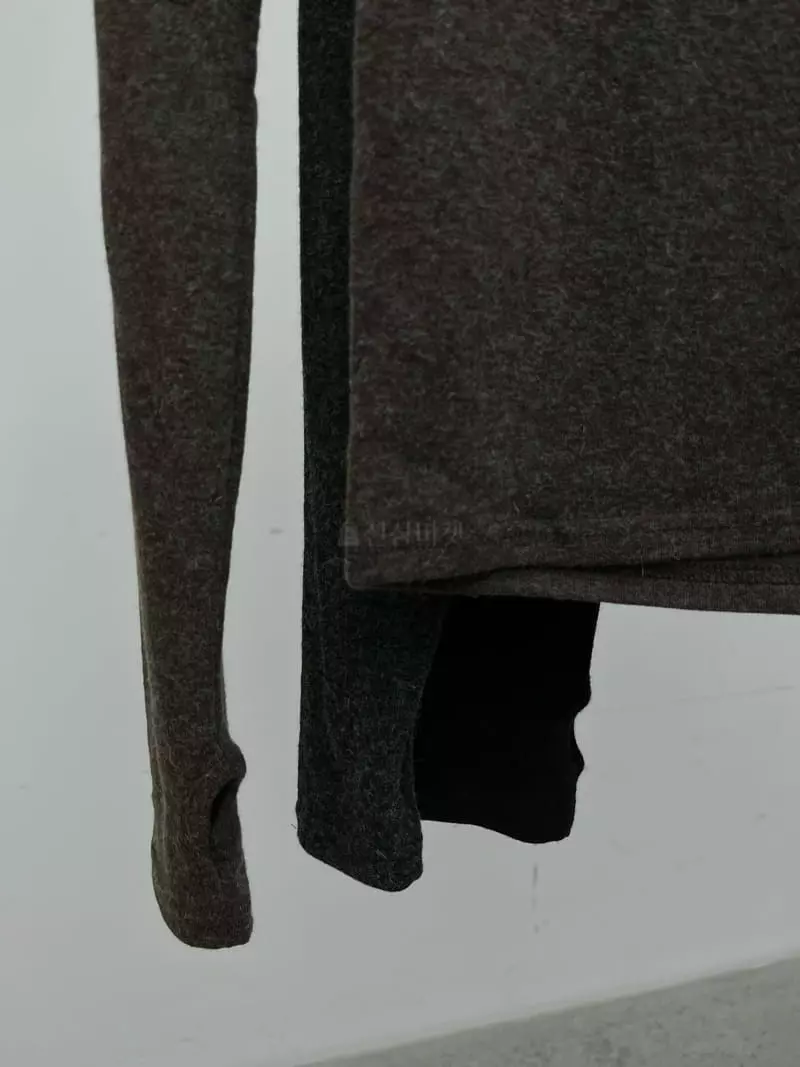 Beaming Seoul - Korean Women Fashion - #momslook - Back Slit Warmer Turtleneck Tee - 3